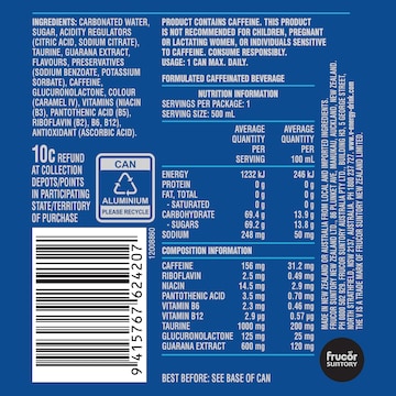 V Energy Blue 500mL