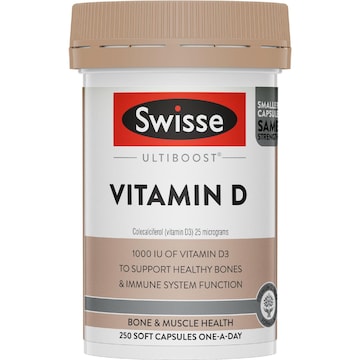 Swisse Ultiboost Vitamin D Capsules 250 pack