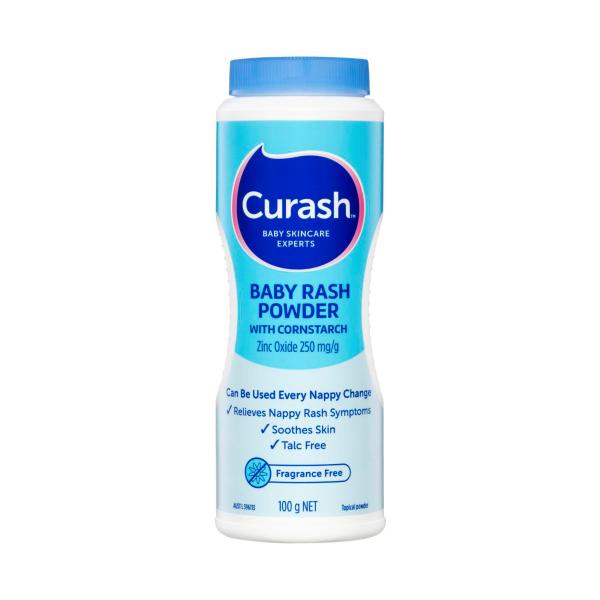 CURASH BABY RASH POWDER WITH CORNSTARCH 100G