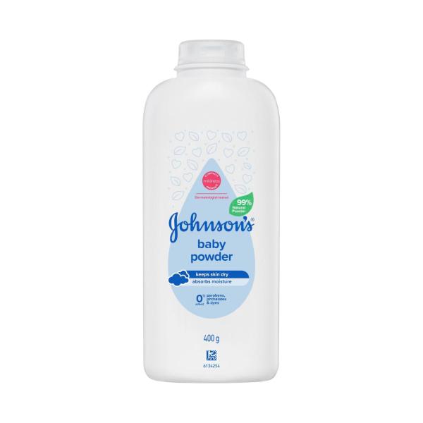 JOHNSON'S BABY POWDER PURE CORNSTARCH 400G