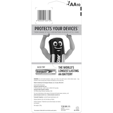 Energizer Max AA Alkaline Batteries 10 pack