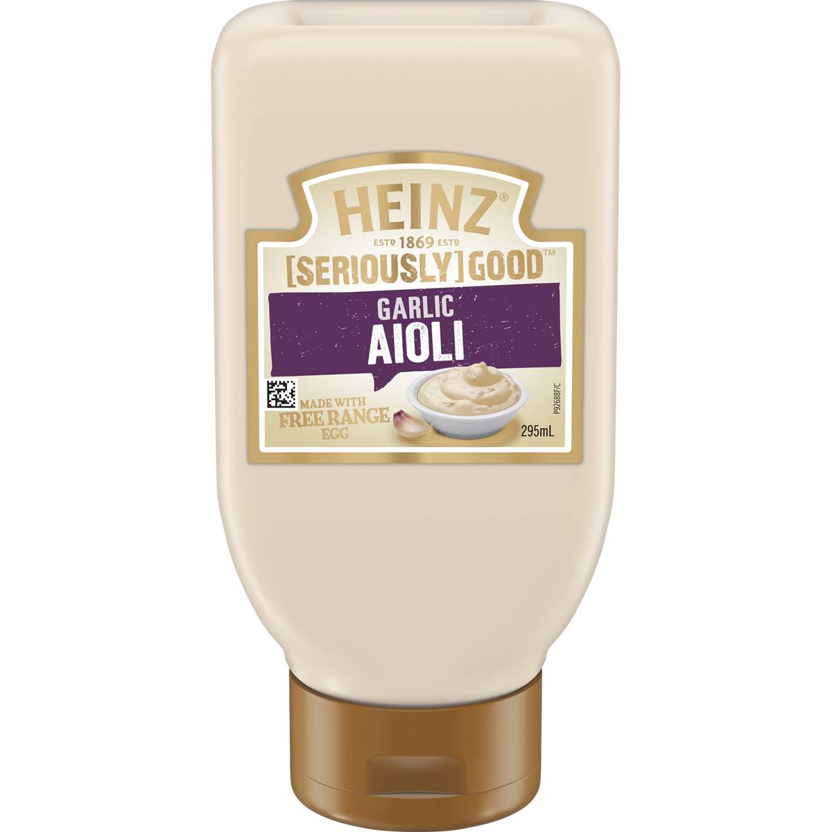 Heinz Seriously Good Mayo Garlic Aioli Flavoured Mayonnaise 295mL