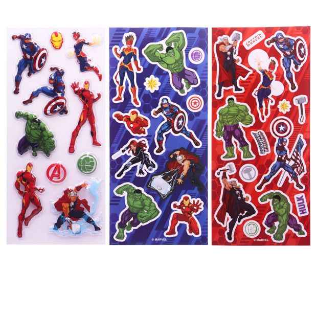 Avengers Bubble Stickers 3 Pack