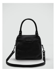 Last Mountains Double Handle Satchel Bag in Black