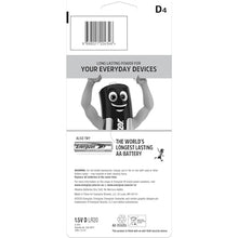 Energizer Max D Alkaline Batteries 4 pack