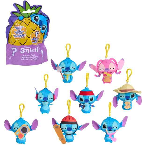 Disney Stitch Clip-On Blind Bag Plush – Assorted*