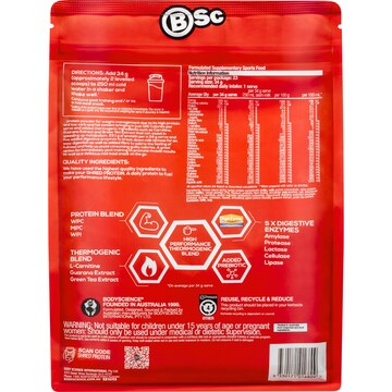 BSc Shred Protein Powder Chocolate 800g