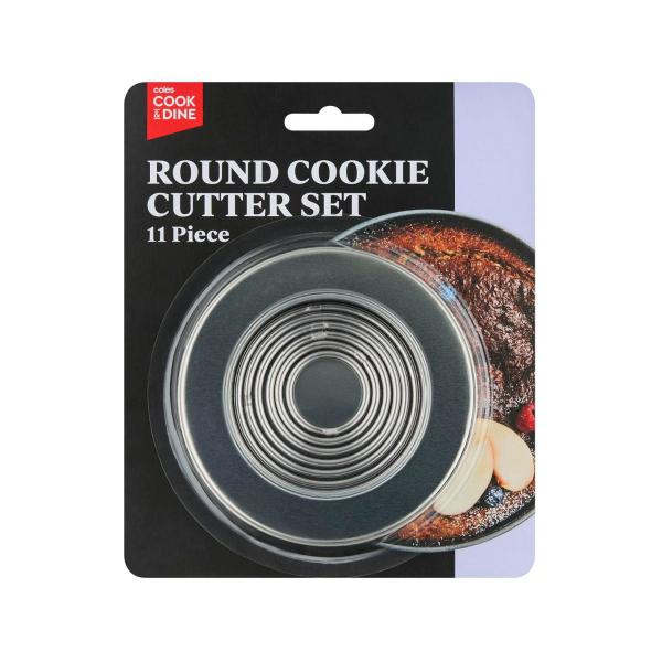 COLES ROUND COOKIE CUTTER SET