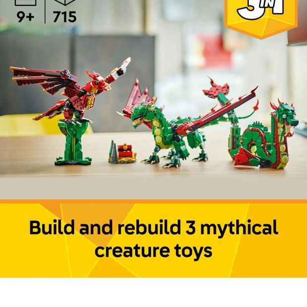LEGO® Creator 3in1 Medieval Dragon 31161