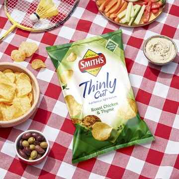 Smith's Thinly Cut Potato Chips Roast Chicken & Thyme 175g