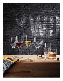 Diamante Beverage Glass Set of 4 480ml in Clear