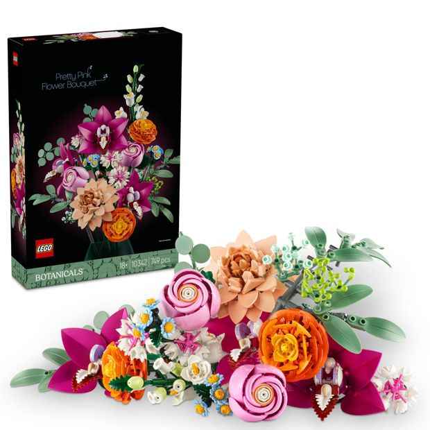 LEGO® Botanicals Pretty Pink Flower Bouquet 10342