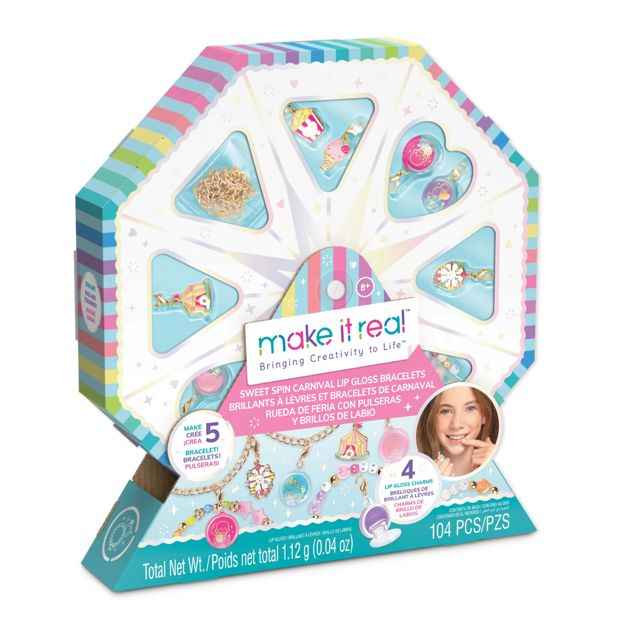 Make It Real - Sweet Spin Lip Gloss Charm Bracelet