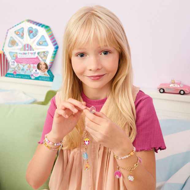 Make It Real - Sweet Spin Lip Gloss Charm Bracelet