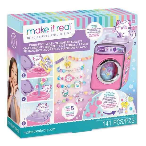 Make It Real - Purrrfect Wash N Bead- Bracelet Kit
