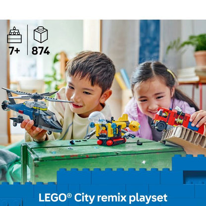 LEGO® City Helicopter, Fire Engine & Submarine Remix 60462