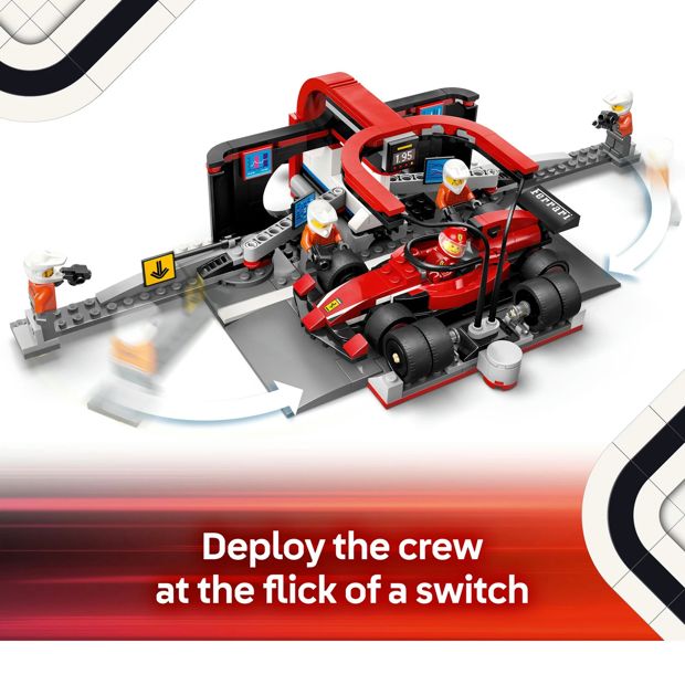 LEGO® City F1® Pit Stop & Pit Crew with Ferrari Car 60443