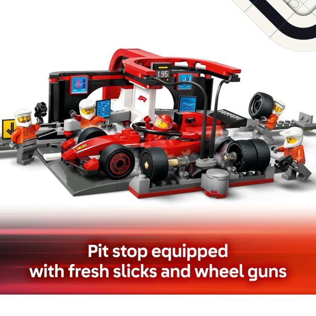 LEGO® City F1® Pit Stop & Pit Crew with Ferrari Car 60443