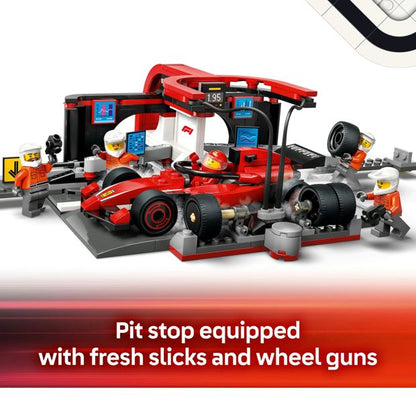 LEGO® City F1® Pit Stop & Pit Crew with Ferrari Car 60443