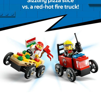 LEGO® City Pizza vs. Fire Truck Race Car Pack 60458