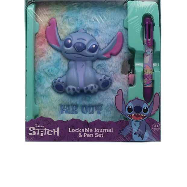 Disney Stitch Lockable Secret Plush Diary