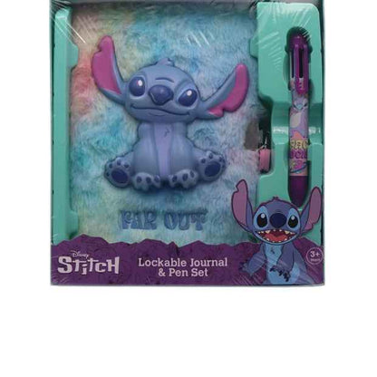 Disney Stitch Lockable Secret Plush Diary