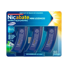 NICABATE MINI LOZENGES MINT 2MG 60PK