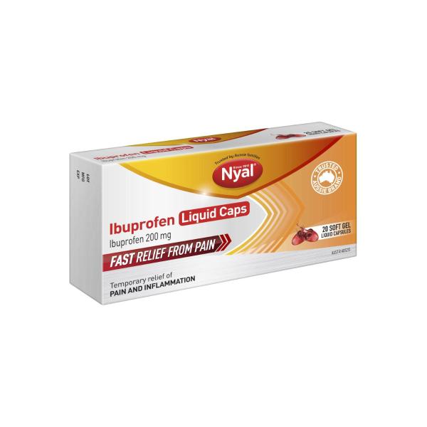 NYAL IBUPROFEN LIQUID GEL CAPS 20PK