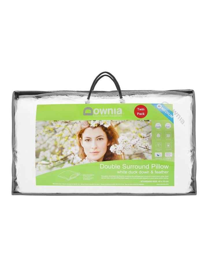 Double Down Surround Pillow 2 Pack in White