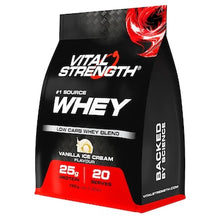 Vital Strength Whey Protein Powder Vanilla Low Carb 750g