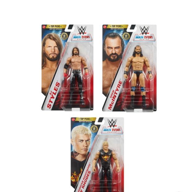 ​​​Mattel WWE Top Picks Action Figures - Assorted*