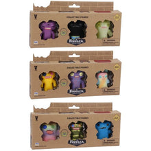 3 Pack Fuggler Funny Ugly Monster Collectible Figures - Assorted