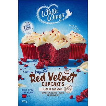 White Wings Cupcake Mix Red Velvet 365g