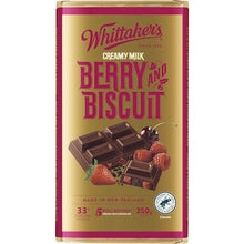 Whittaker's Berry & Biscuit Milk Chocolate Block 250g