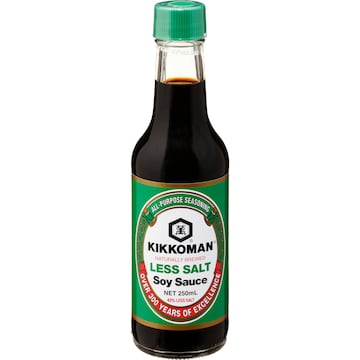 Kikkoman Naturally Brewed Soy Sauce Less Salt 250mL