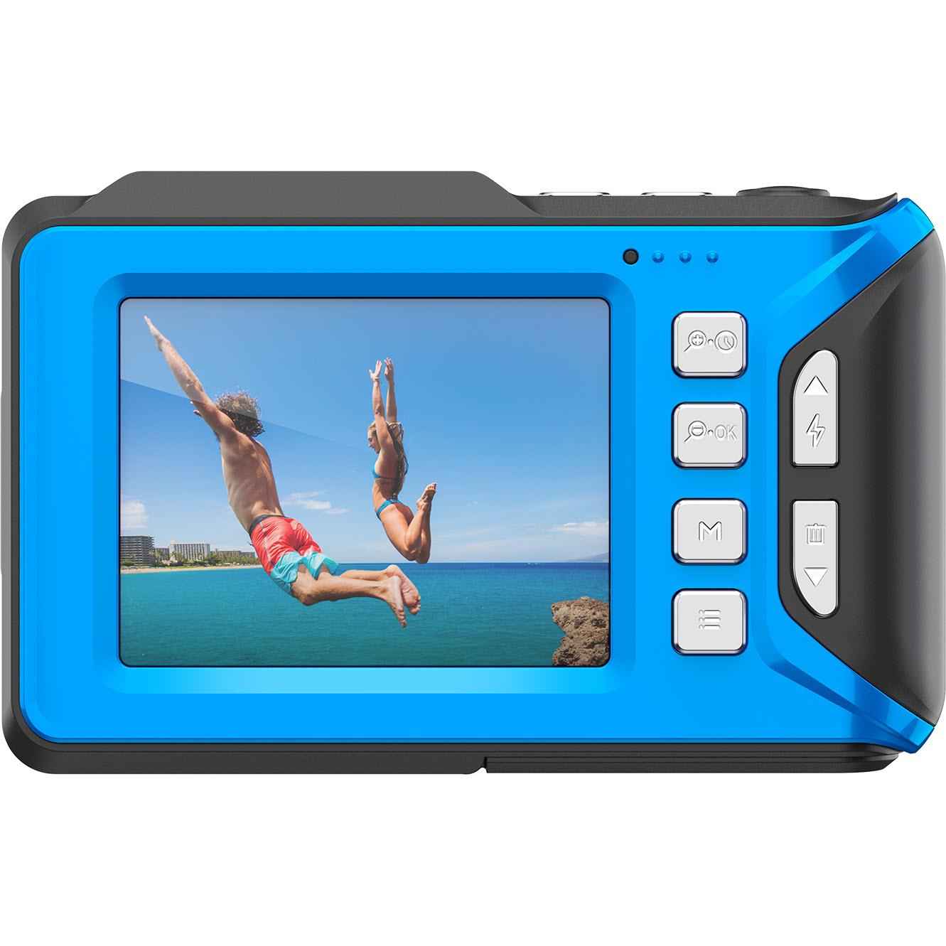 Zero-X Aqua Waterproof 4K UHD Digital Compact Camera (Blue)