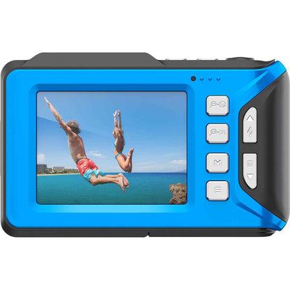 Zero-X Aqua Waterproof 4K UHD Digital Compact Camera (Blue)