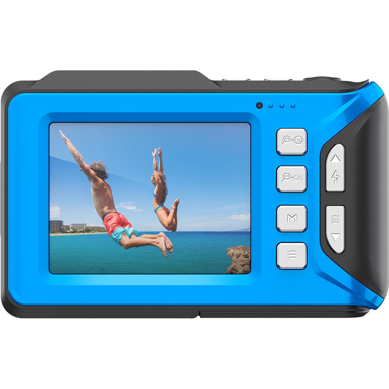 Zero-X Aqua Waterproof 4K UHD Digital Compact Camera (Blue)