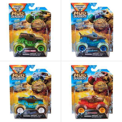 Monster Jam 1:64 Mud Blasters - Assorted