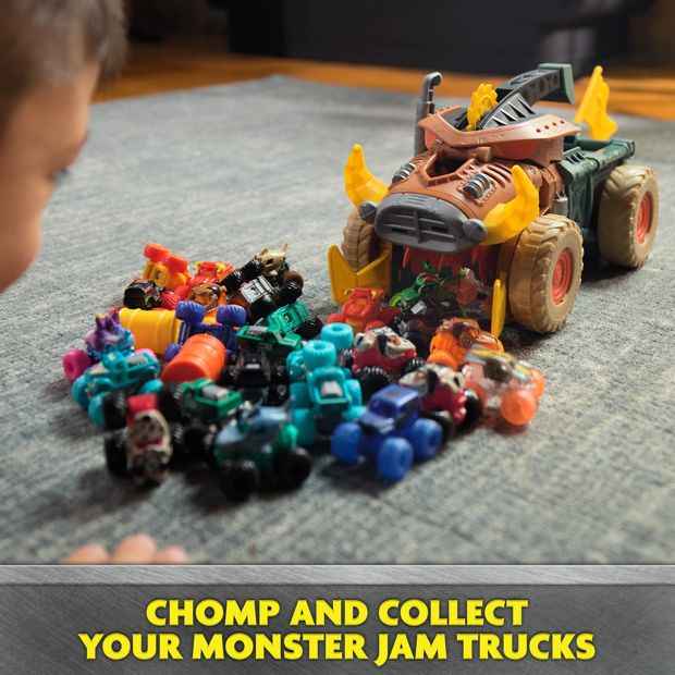 Monster Jam Mini Jam Megalodon Mad Hog Chomper and Monster Truck