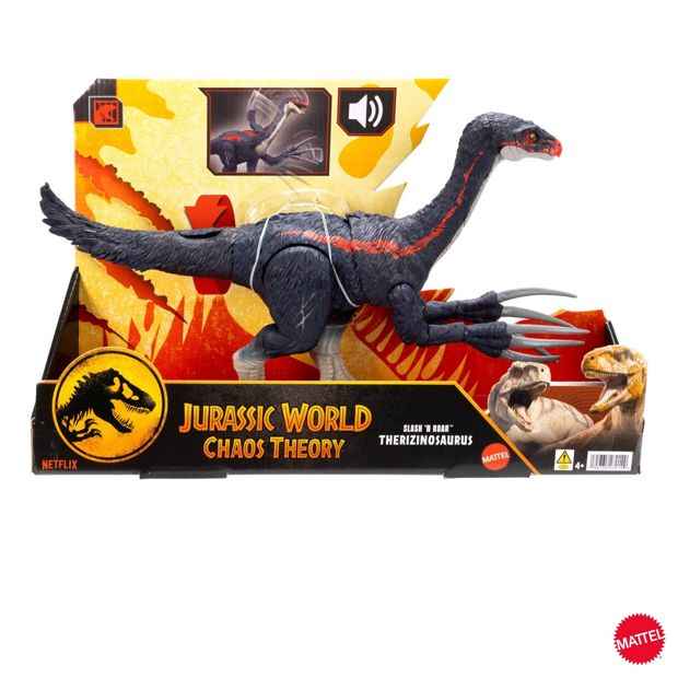Jurassic World Chaos Theory: Slash N Roar Therizinosaurus Dinosaur Action Figure