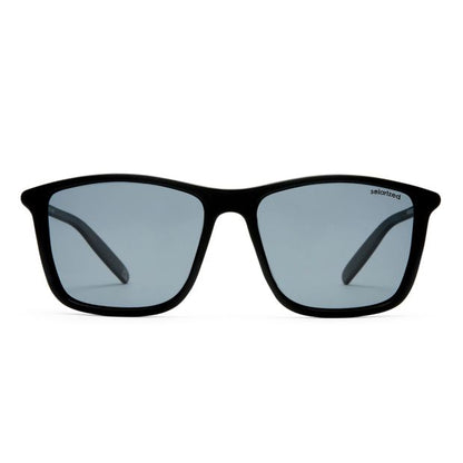 Sunshades Deep Square Sunglasses, Matte Black