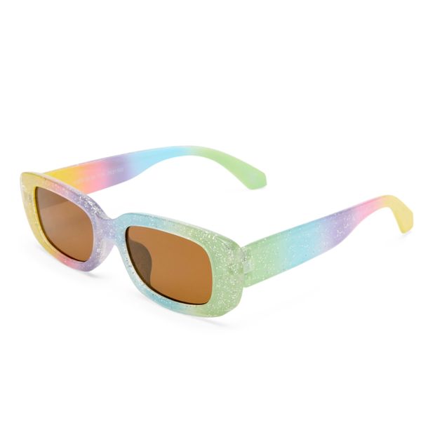 Sunshades Kids Slim Sunglasses, Rainbow Glitter