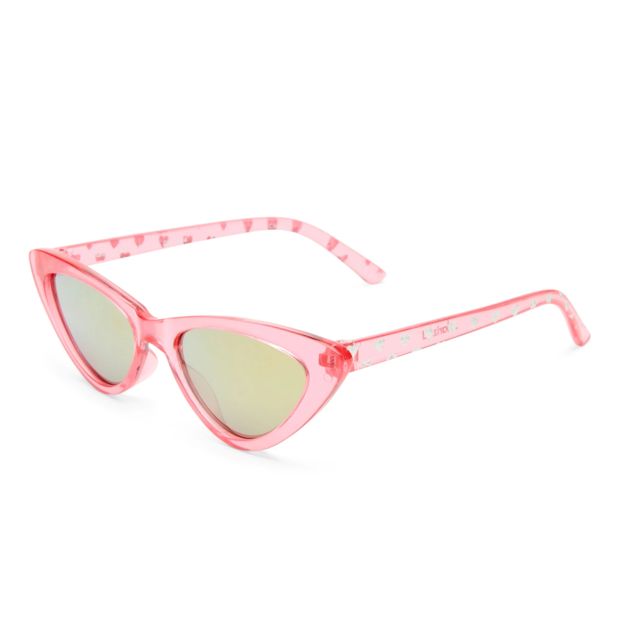 Sunshades Kids Sleek Cat-Eye Sunglasses, Pink Hearts