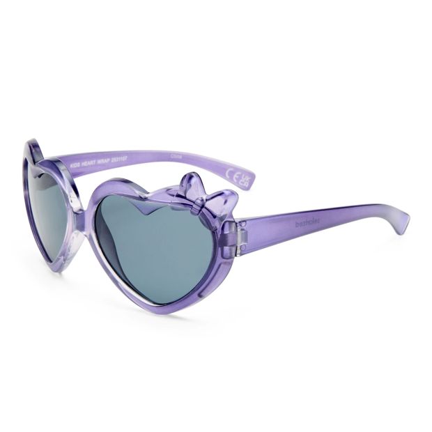 Sunshades Kids Heart Wrap Sunglasses, Purple