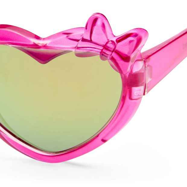 SOLARIZED® Kids Heart Wrap Sunglasses, Hot Pink
