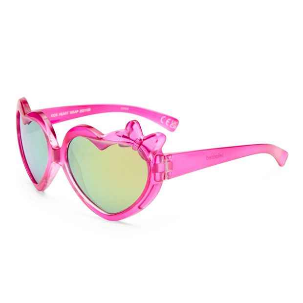 SOLARIZED® Kids Heart Wrap Sunglasses, Hot Pink
