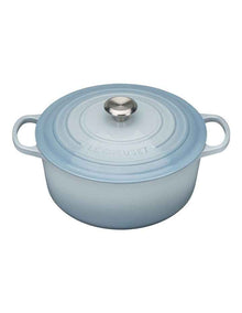 Signature 28cm Cast Iron Round Casserole Blue