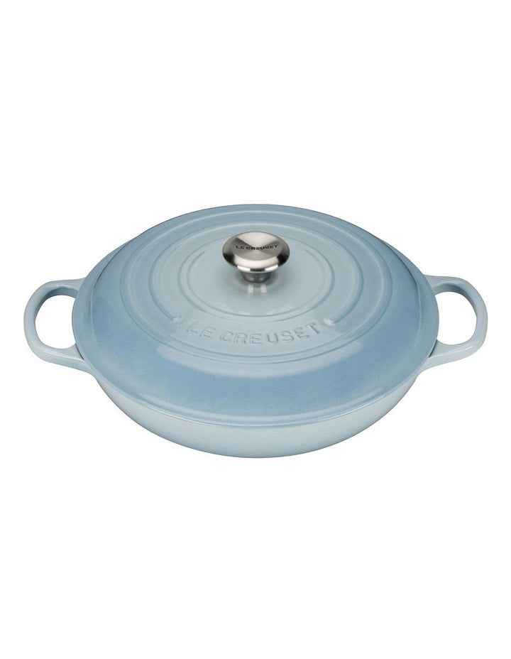 Signature 30cm Cast Iron Shallow Casserole Blue