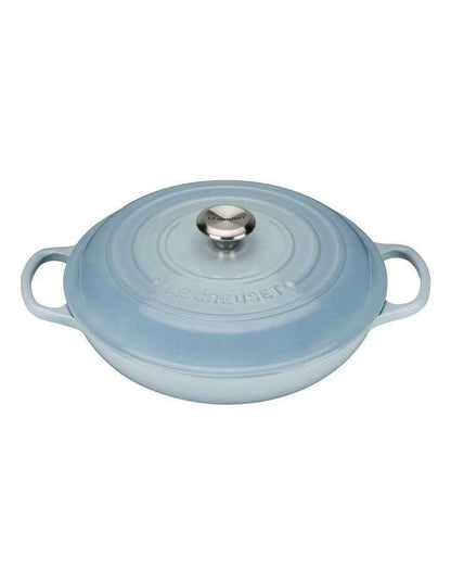 Signature 30cm Cast Iron Shallow Casserole Blue